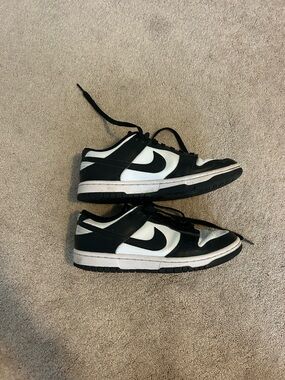 Black & White Womens Nike Dunks (Pandas)